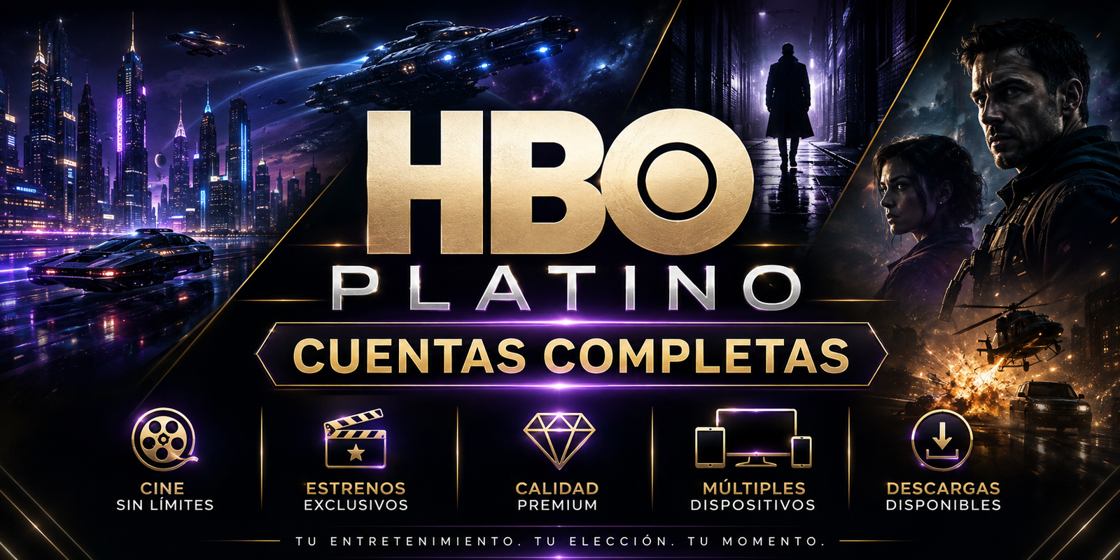 HBO PLATINO CUENTA COMPLETA